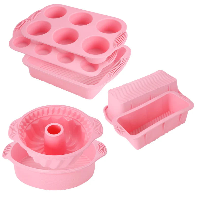 Non-stick silikon bakeverktøy kake muffin brød baking former tilbehør | Luvikno