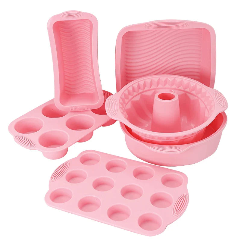 Non-stick silikon bakeverktøy kake muffin brød baking former tilbehør | Luvikno