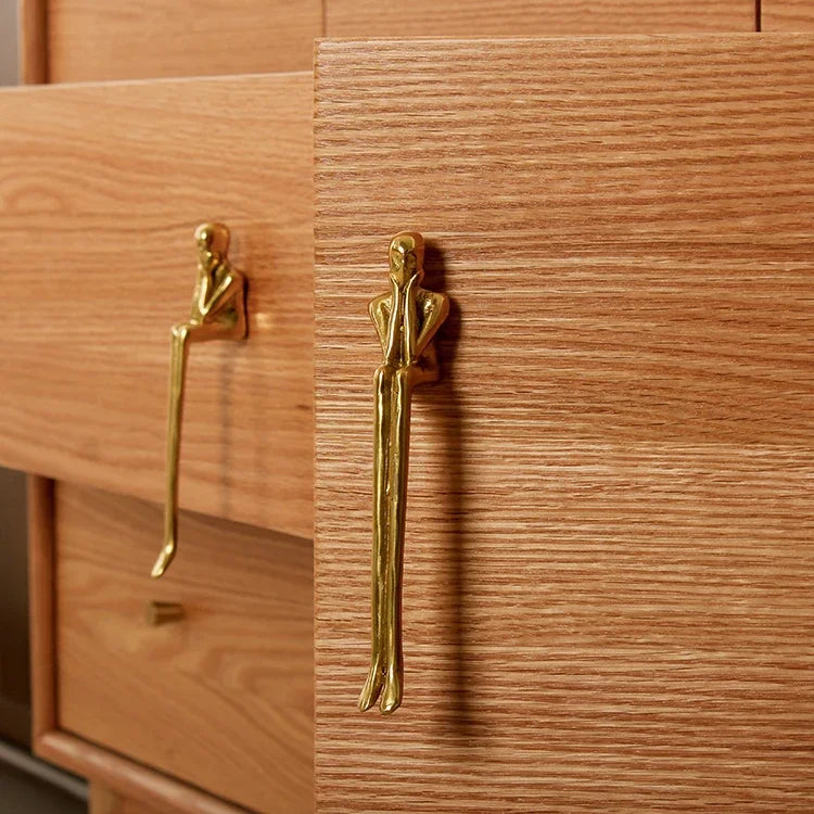 Nordic Messing Skap Håndtak Luksus Moderne Garderobe og Skuff Håndtak | Luvikno
