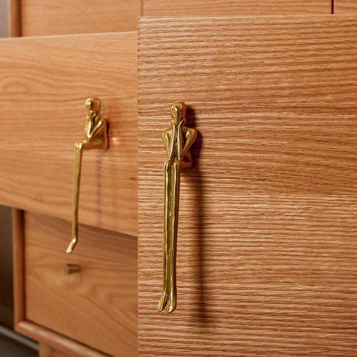 Nordic Messing Skap Håndtak Luksus Moderne Garderobe og Skuff Håndtak | Luvikno