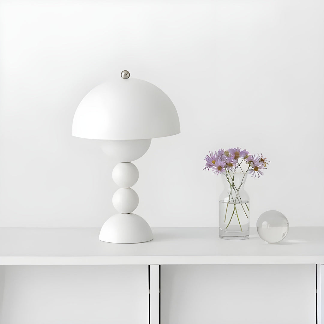 Luvikno | Norlumi Skandinavisk LED Bordlampe | Dimmable | Hvit ABS Hus | 0–5W | 36V DC | Blomsterinspirert Design