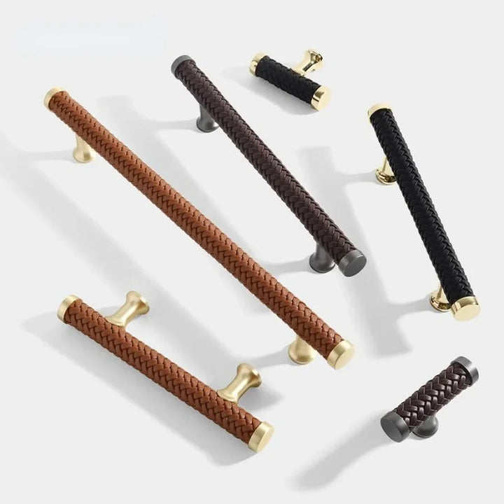 Nordisk Lærret Kjøkkenhåndtak Skuffetrekk til Garderobe og Møbler | Luvikno