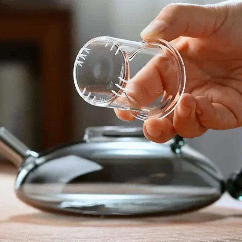 Nordisk stil varmebestandig glass te-kanne med infusjon tepotte sett | Luvikno