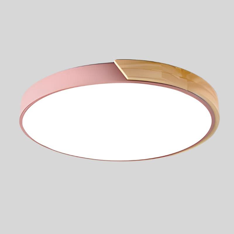 Luvikno | Nordic Wood LED Taklampe – Macaron Design, 23–30cm