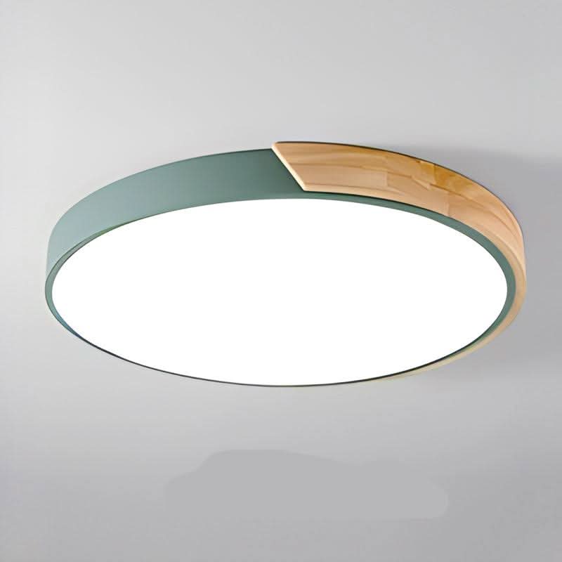 Luvikno | Nordic Wood LED Taklampe – Macaron Design, 23–30cm