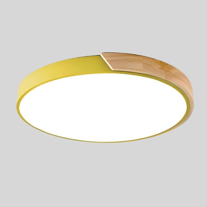 Luvikno | Nordic Wood LED Taklampe – Macaron Design, 23–30cm