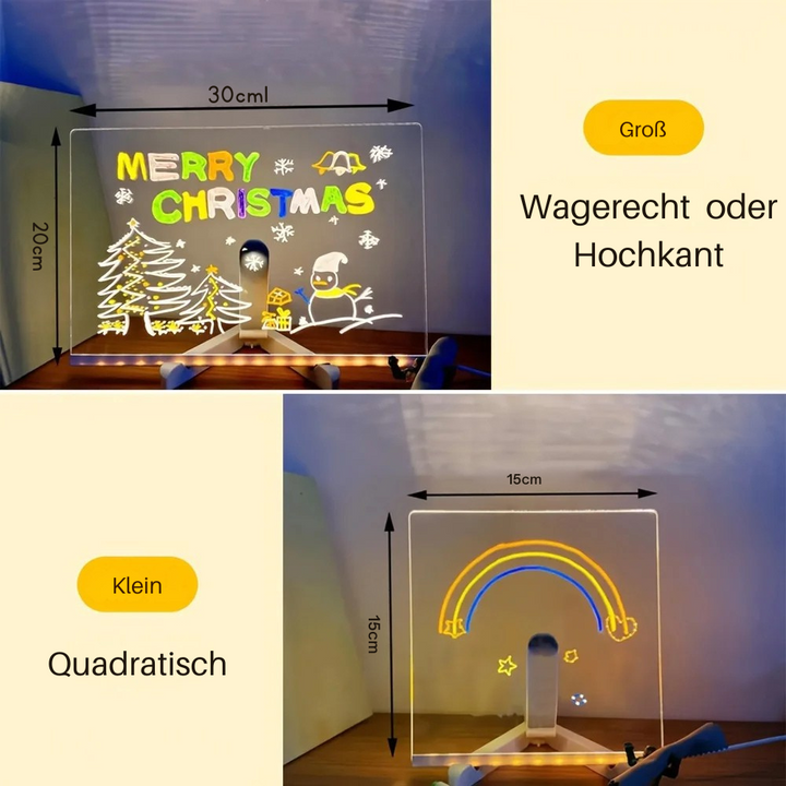 Luvikno | LumiArt LED skilt | Kreativt tegnebrett for strålende kunstverk