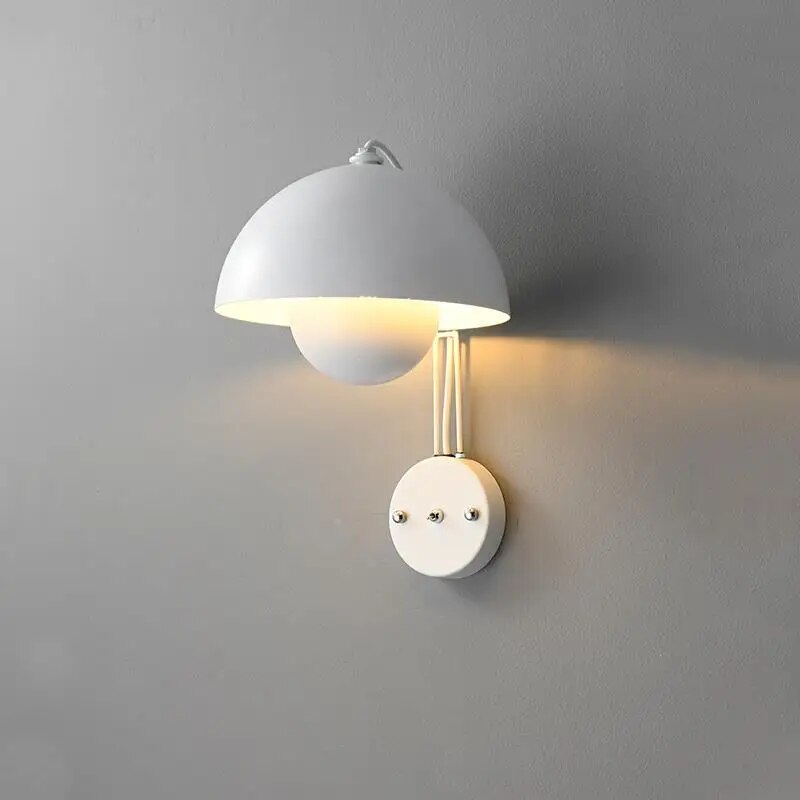 Moderne LED vegglampe med sopp | Stilig nattlys for soverom og stuer | Luvikno