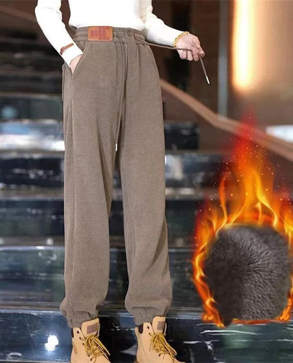 Luvik | Talvijuoksuhousut - Lämmin samettivuori & rento muotoilu