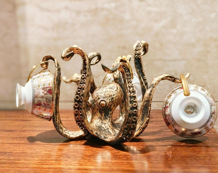 Kraken - Octopus Design Rustikk Cruch Holder Luvikno