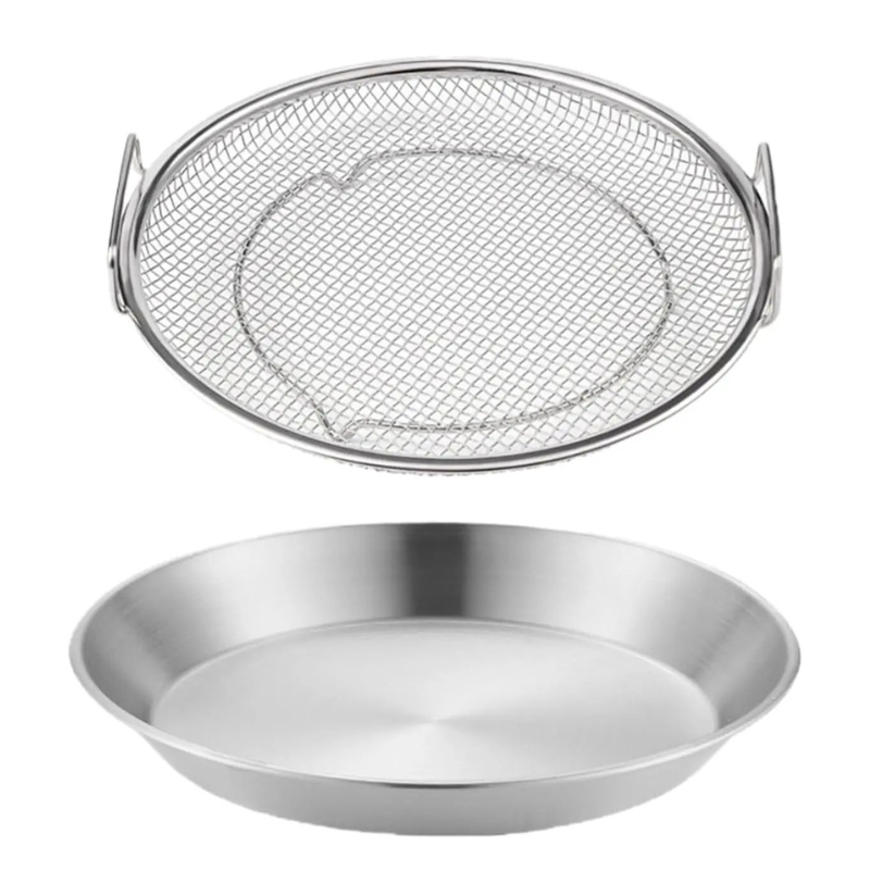 Olje Filterbrett Rustfritt Stål Air Fryer Mesh Pan Dreneringskurv | Luvikno