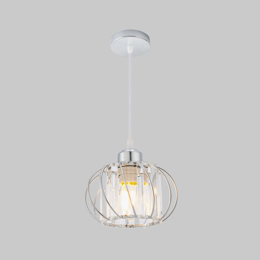 Pendellampe svart glass kule taklampe Luvikno