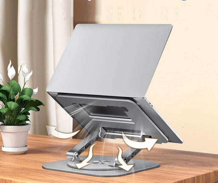 Luvikno | Elegance | Laptop- og nettbrettstativ 360° - justerbar - ergonomisk - moderne design