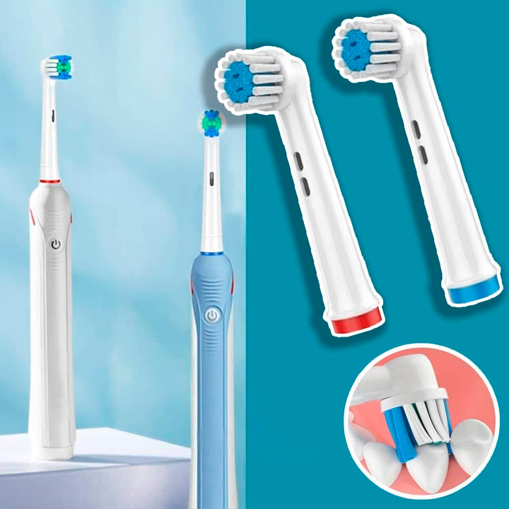 4 deler. Tannbørstehoder for Oral-B | Luvikno