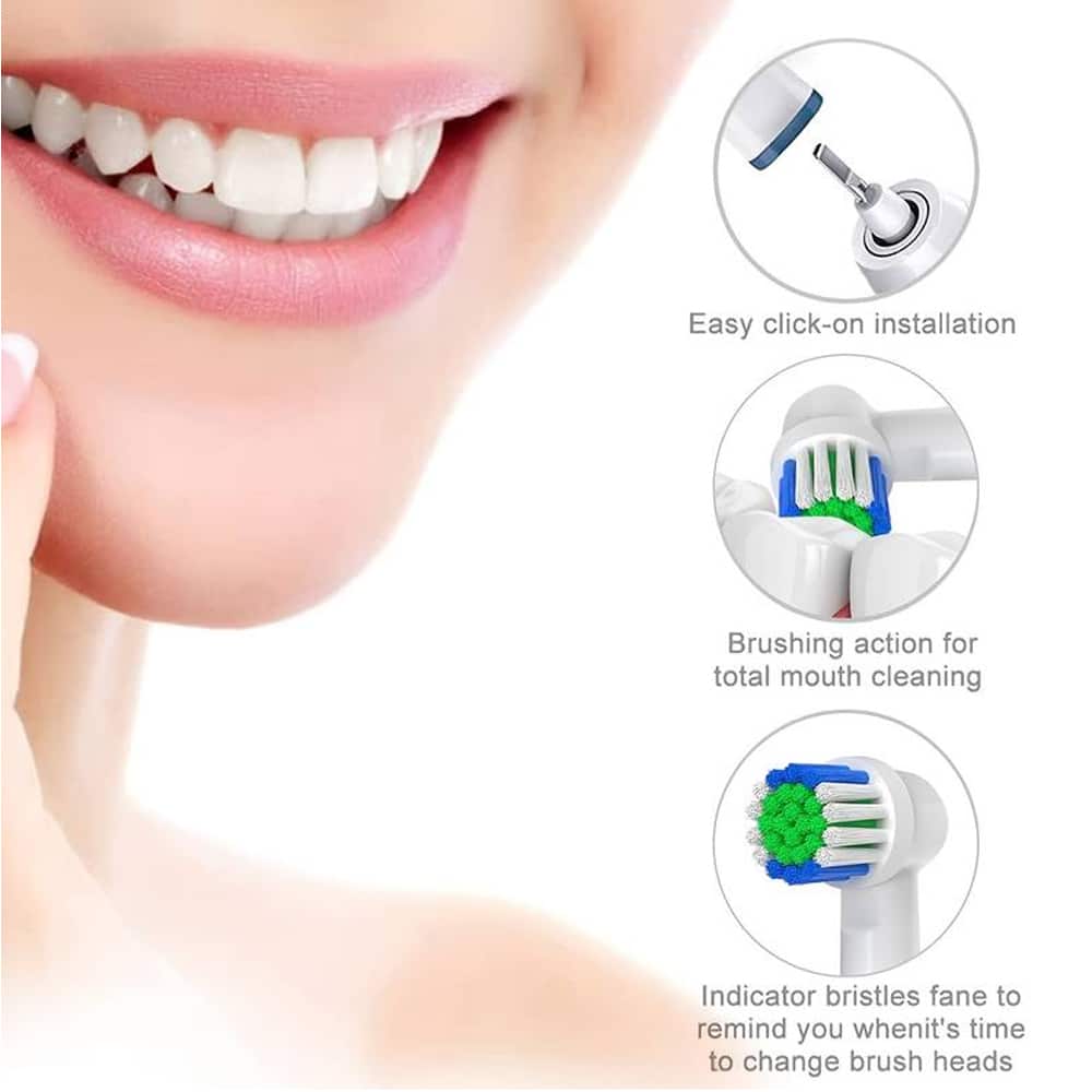4 deler. Tannbørstehoder for Oral-B | Luvikno