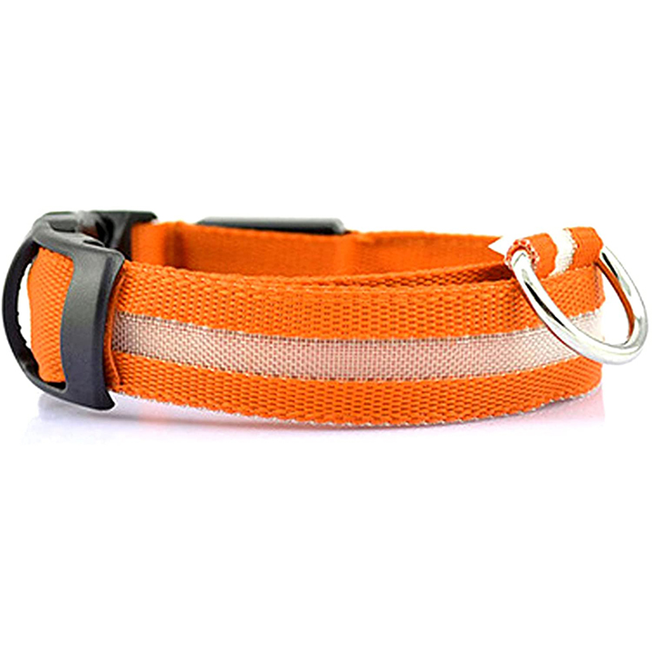 Luvikno | Luminous Animal Collar with LED Light – Rechargeable, Waterproof, Adjustable Fit for Enhanced Safety at Night