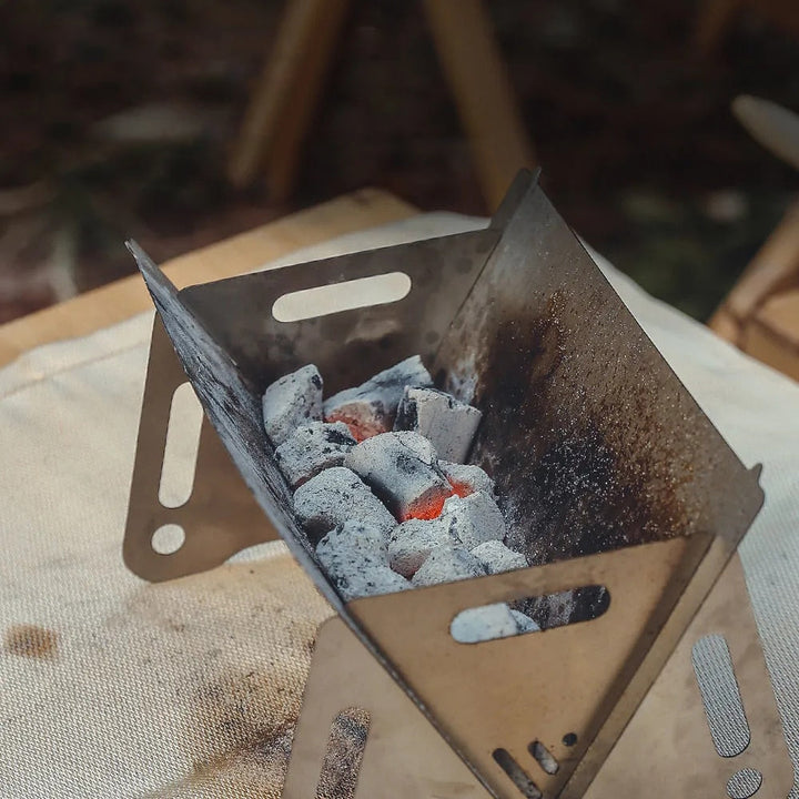 Utendørs bærbar BBQ campinggrill i rustfritt stål sammenleggbart grill | Luvikno