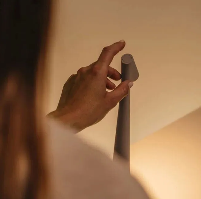 Nordisk minimalistisk design stemningslys | Trådløs | LED | Leselampe | Spisebordlampe Luvikno