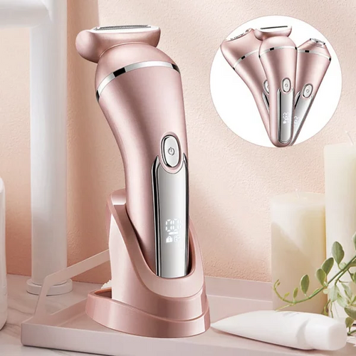 Luvikno | SkinGlide 3-i-1 Elektrisk Barbermaskin – Vanntett og Oppladbar