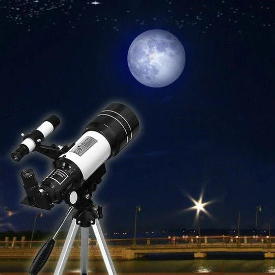 Luvikno | Utforsk stjernene med letthet - Profesjonelt teleskop med stativ & 150x zoom for måneobservasjon