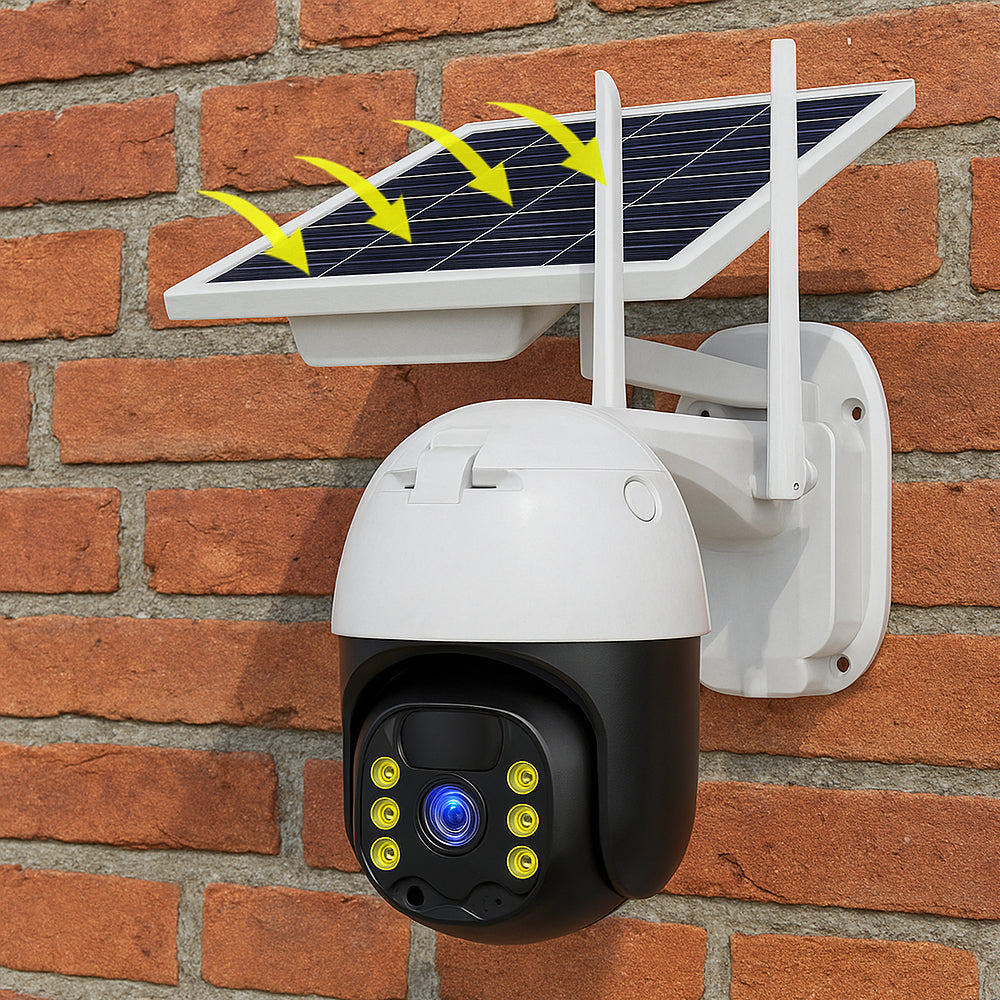 Trådløst overvåkningskamera – solenergidrevet – 2K Full HD | Luvikno