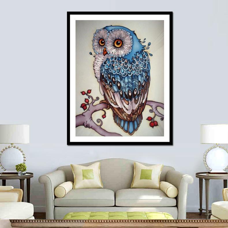 Cartoon Owl - GemPaint Kit | Luvikno