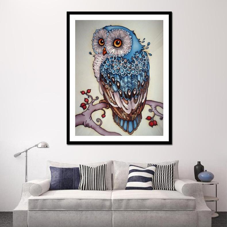 Cartoon Owl - GemPaint Kit | Luvikno