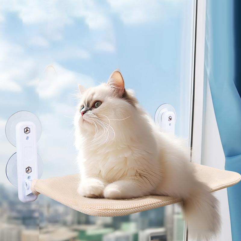 Bærbar sugekopp-hammock for katter Luvikno
