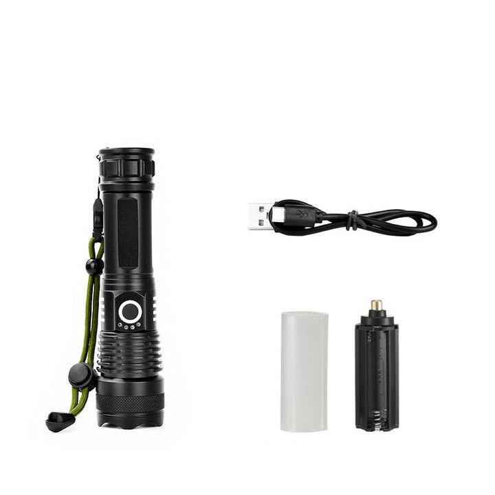 Taktisk oppladbar laser LED lommelykt | luvikno