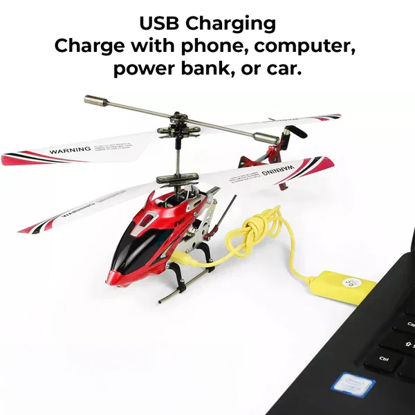 Luvikno | Crimson Unbreakable Mini RC Helikopter med Gyro