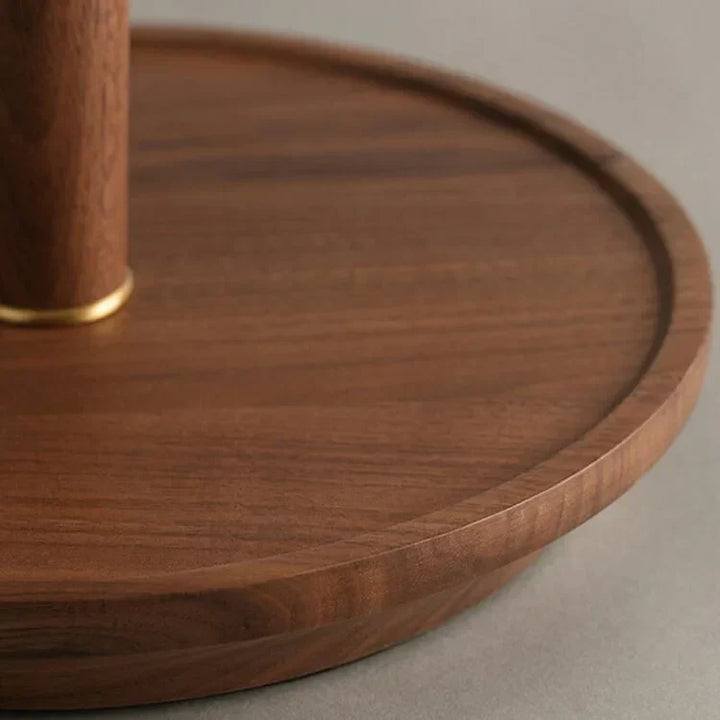 Luvikno | Elegant Vintage Woodly Bordlampe - Bordlampe med Plisert Design