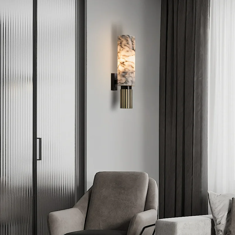 Luvikno | Stylish Marmor Vegglampe - For Luksuriøst og Atmosfærisk Interiør