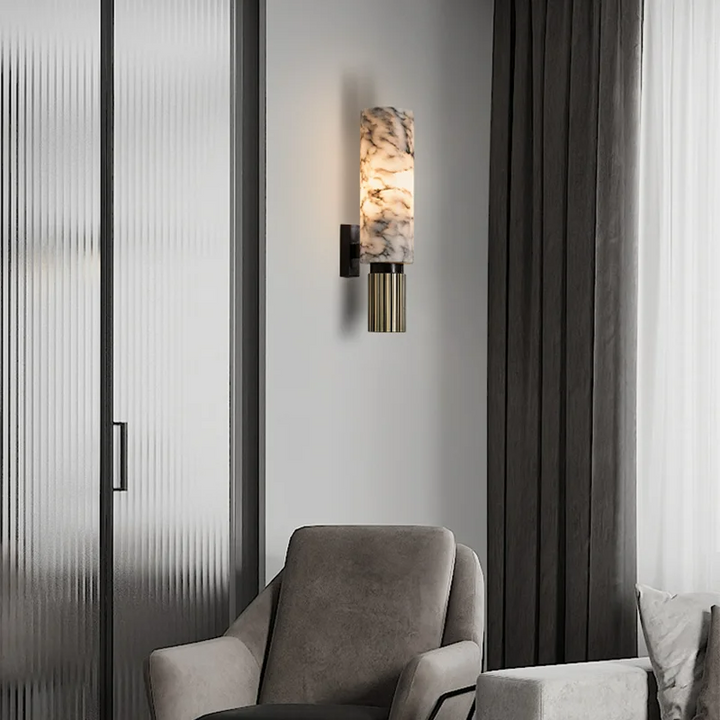Luvikno | Stylish Marmor Vegglampe - For Luksuriøst og Atmosfærisk Interiør