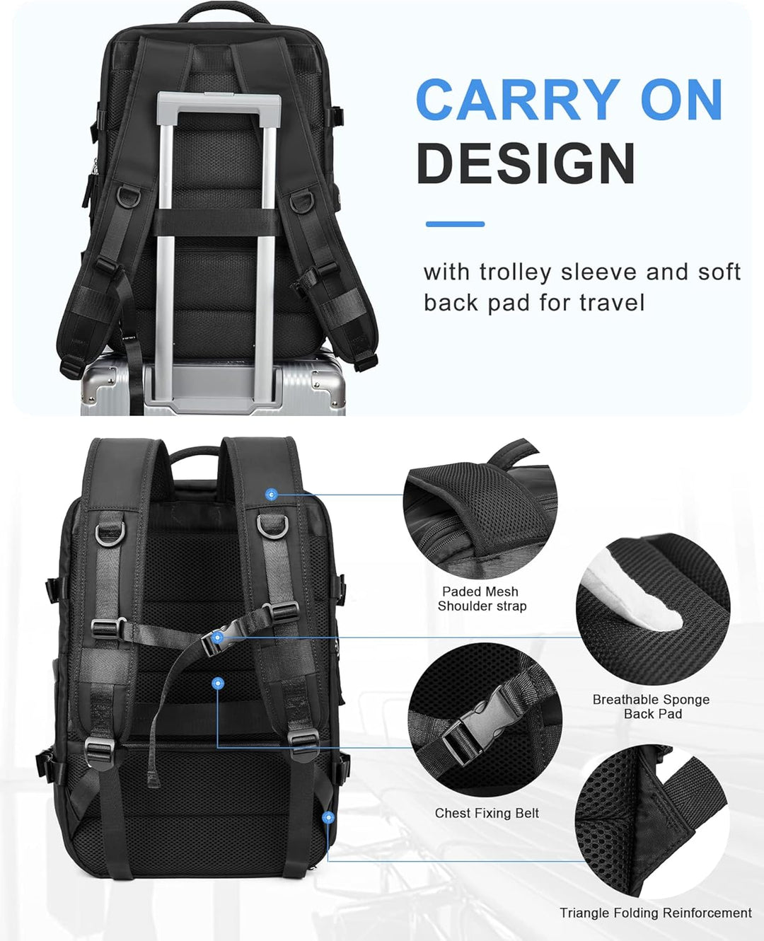 Multi-Compartment Laptop Carry Bag with Adjustable Shoulder Strap | Luvikno