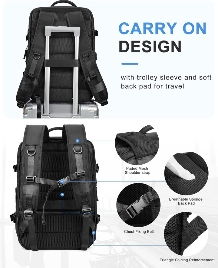 Multi-Compartment Laptop Carry Bag with Adjustable Shoulder Strap | Luvikno
