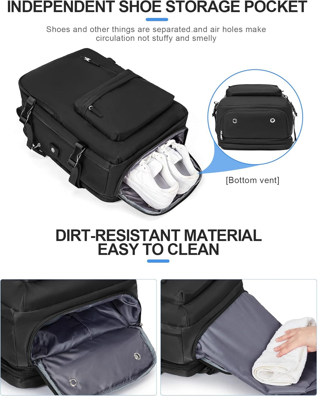 Multi-Compartment Laptop Carry Bag with Adjustable Shoulder Strap | Luvikno