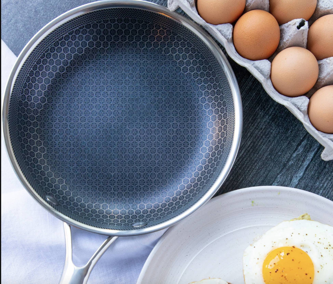 Luvikno | Høy-kvalitets rustfritt stål stekepanne med non-stick pixel teknologi – Perfekt for sunn matlaging