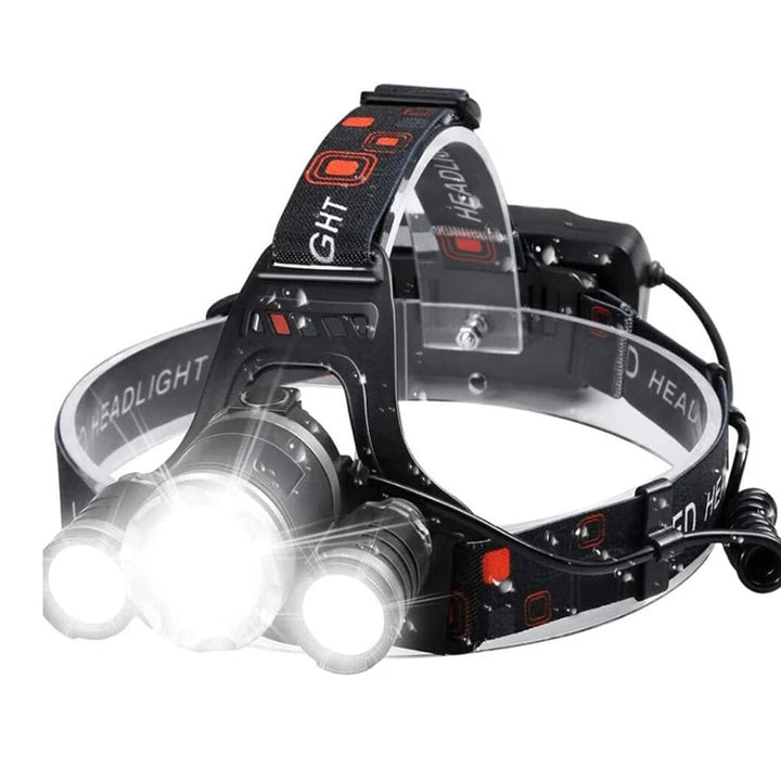 Profesjonell LED Hodelykt (5000 Lumen) - Multifunksjonell og Oppladbar | Luvikno