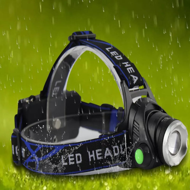 Hodelykt 1800 Lumen med justerbart fokus og zoom | Luvikno