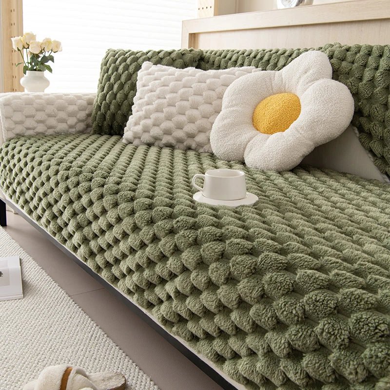 Pastellfarge Tykk Plush Sofa Teppet for Koselig Komfort | Luvikno