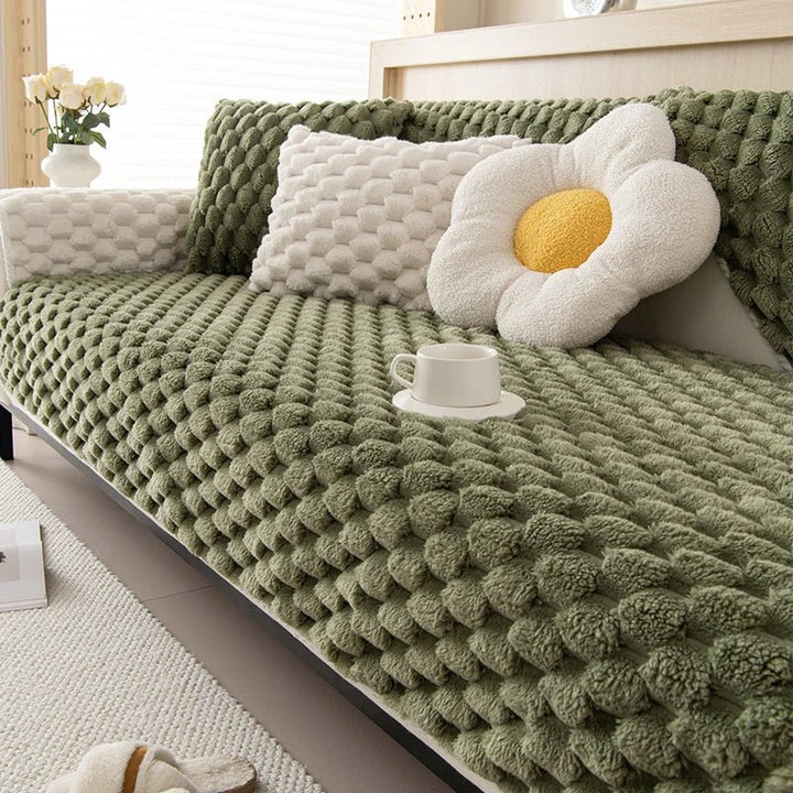 Pastellfarge Tykk Plush Sofa Teppet for Koselig Komfort | Luvikno