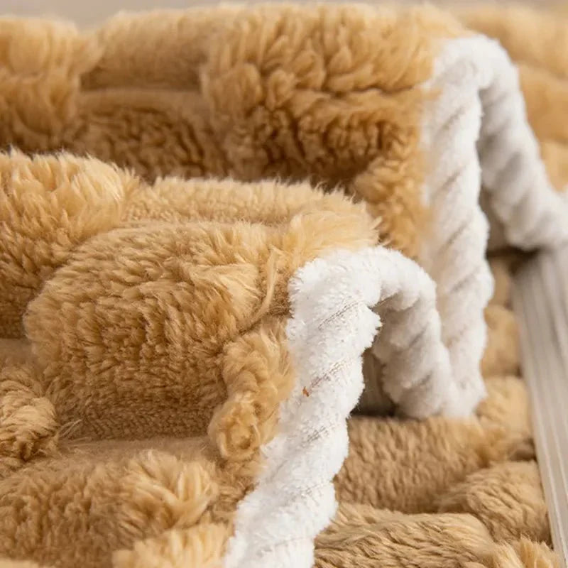 Pastellfarge Tykk Plush Sofa Teppet for Koselig Komfort | Luvikno