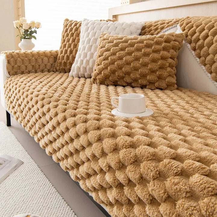 Pastellfarge Tykk Plush Sofa Teppet for Koselig Komfort | Luvikno