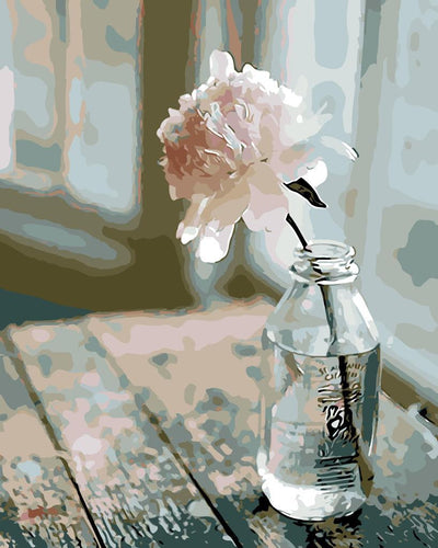 Lonely Peonie - Van-Go Male-For-Nummer Kit | Luvikno