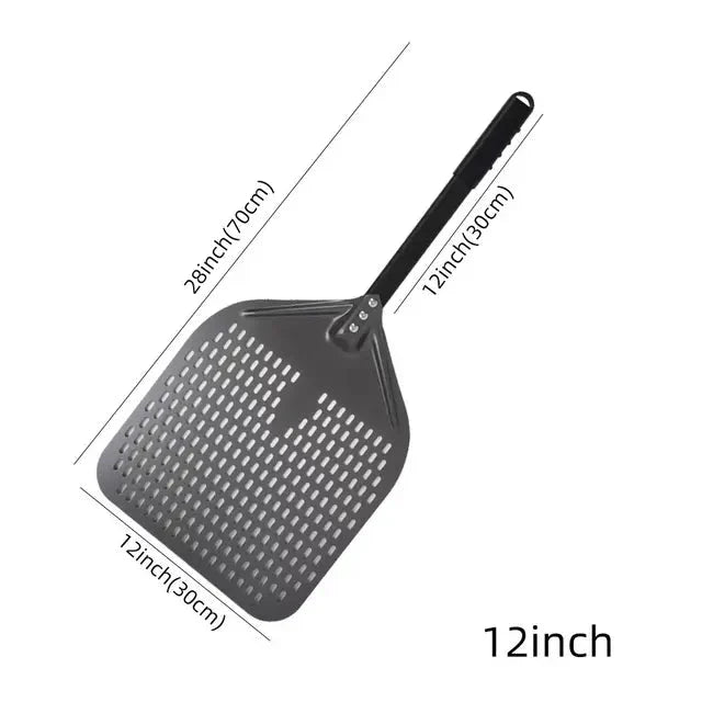 Perforert Spade Paddle Pizzaovn Vendekost Hard Anodisert Pizza Verktøy | Luvikno