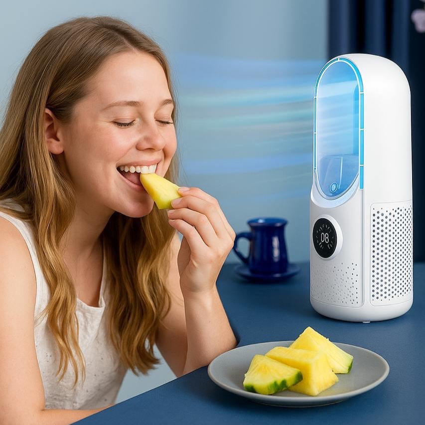 Bærbar USB Elektrisk Bladeless Kjølevifte, Mini Skrivebords Air Conditioner Luvikno