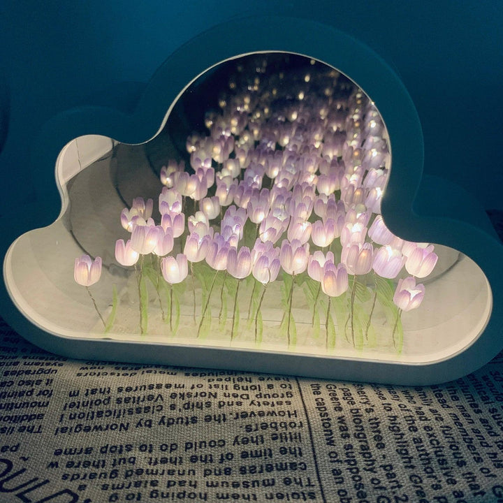 Tulip Cloud LED Speil – Magisk Lys & Dekorativ Design | Luvikno