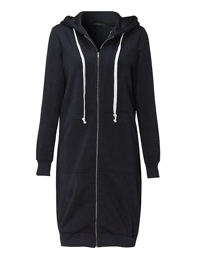 Luvik | Zip-Up Hoodie knelengde