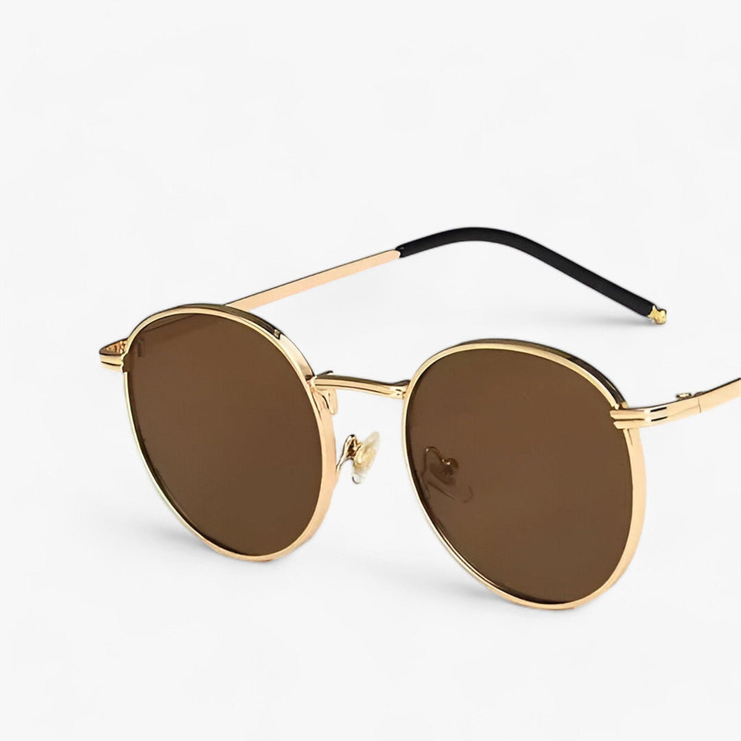 Unisex designer solbriller med runde linser - Nova | Luvikno