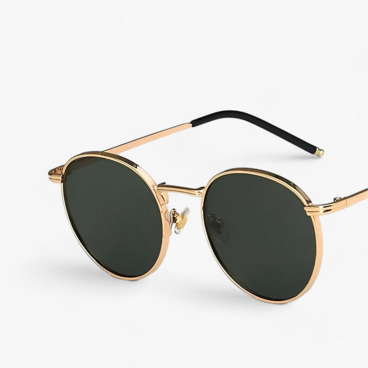 Unisex designer solbriller med runde linser - Nova | Luvikno
